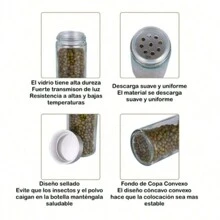 YASUHISA Organizador Especiero Giratorio 12 Frascos, Especiero Moderno Giratorio - transparente - Ver 9