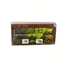 Reptile Coconut Substrate - Natural Coco Coir Fibers Brick For Moisture And Snake Habitat - Plant-Based Material - Multicolor - View 5