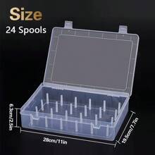 42/24 Slots Sewing Thread Storage Box For Small Spools Of Thread, Sewing Storage, Organizer Container Storage Box
