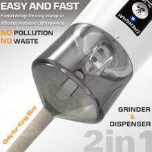 Zhenghai Electric Grinder. Quickly Grind The Buds And Fill The Pre-Rolled Cones. Auto And Pulse Modes, USB-C Rechargeable, Portable Size, Easy On/Off. With Cleaning Brush
