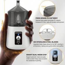 Zhenghai Electric Grinder. Quickly Grind The Buds And Fill The Pre-Rolled Cones. Auto And Pulse Modes, USB-C Rechargeable, Portable Size, Easy On/Off. With Cleaning Brush