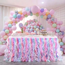 100 piezas Globos de látex de 10 pulgadas de colores pastel, globos redondos de helio multicolor tipo macarrón para decoración de fiesta de cumpleaños, arcoíris, boda