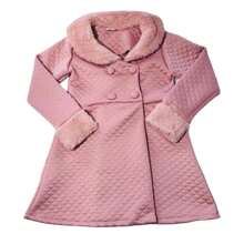 Young Girls Overcoats - 乾枯玫瑰色 - 查看 1