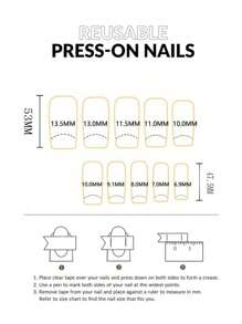 10 Peças Adesivos de Arte de Unhas Pintados à Mão Extra Longos, Adesivos de Unhas em Formato de Caixão Pintados à Mão, Unhas Postiças, Adesivos de Arte de Unhas em Relevo, Adesivos de Unhas em Tubo de Cores Mistas, Superfície Lisa, Elegante para Mulheres, Fácil de Usar, Decoração de Unhas, Superfície Lisa, Várias Embalagens, Kit de Extensão de Unhas, Adesivos de Arte de Unhas em Relevo, Suprimentos de Arte de Unhas, Adesivos de Unhas Feitos à Mão Unhas Postiças - Rosa chiclete - Visão 8