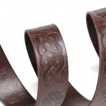 中古風格騎士腰帶中世紀Cosplay派對道具，行李配件腰帶 - 棕色 - 查看 10