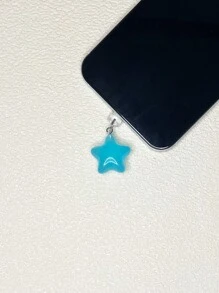 Simple And Cute Luminous Five-Pointed Star Shaped Dust Plug For Mobile Phones And IPads Charging Port - Multicolor - View 7