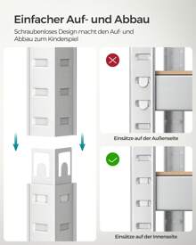 SONGMICS Utility Shelves - trắng - Xem 4