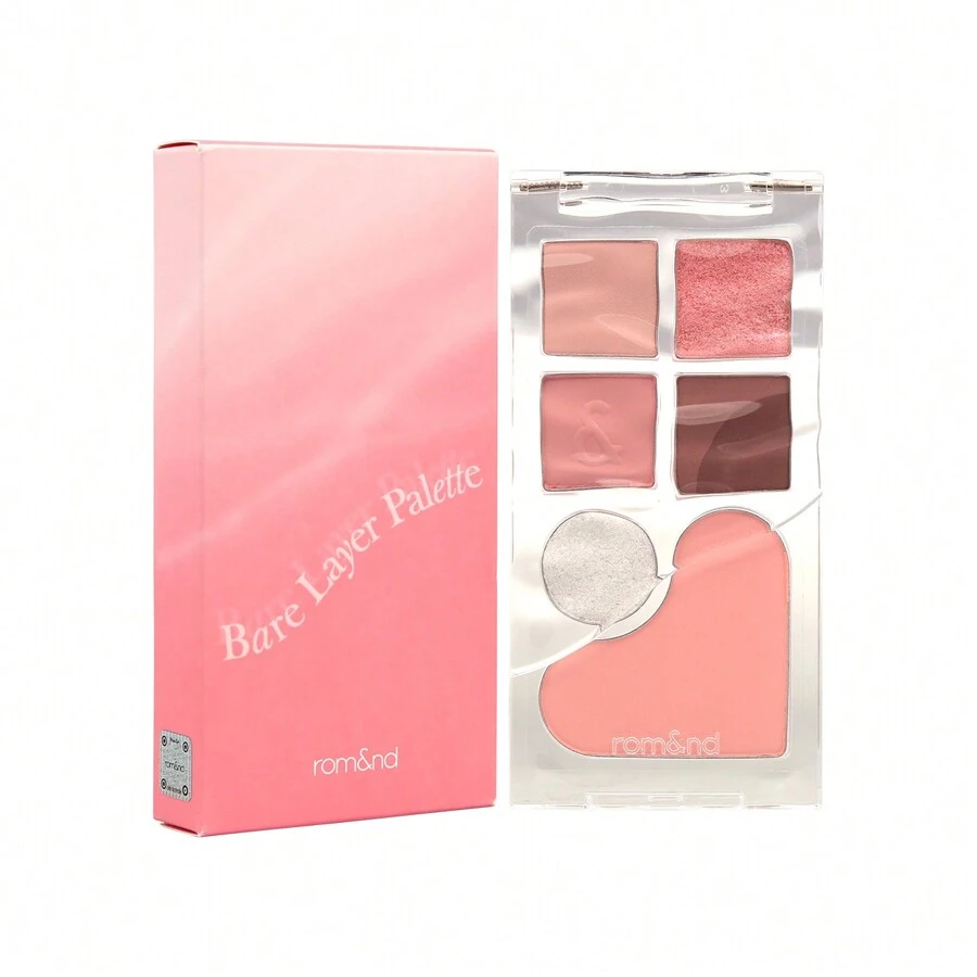 Rom&nd Bare Layer Palette 14g #02 Strawberry Mood - Eye Shadow Cheek Palette - #02 Tâm trạng dâu tây - Xem 1
