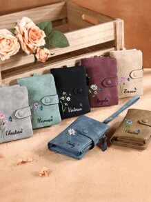 1 chiếc ví gấp ba dung lượng lớn tùy chỉnh, ví nữ, túi xách, ví và ví cầm tay cho nữ, ví màu trắng, quà tặng Ngày của Mẹ/Giáng sinh, quà tặng cho phái nữ, ví cầm tay cá nhân hóa, ví có khóa kéo tùy chỉnh, ví nữ cá nhân hóa, quà sinh nhật cho mẹ, quà Ngày của Mẹ cá nhân hóa, túi xách thời trang cho nữ, chống RFID. - Nhiều màu - Xem 5