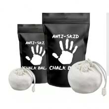 2 Magnesia Antiskid Gimnasia, Escalar, Crossfit Chalk Ball 85g - Negro - Ver 1