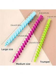 20 件/套卷发棒螺旋烫发卷发器 DIY 美发造型工具、发饰、美发工具 - 彩色 - 查看 23