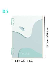 1 件极简主义“Isn”风格 B5 活页笔记本，复古便笺本，可拆卸优质光滑线圈活页夹，大学生作业记事本，办公用品，需要自组装环 60 张/本 - 彩色 - 查看 2