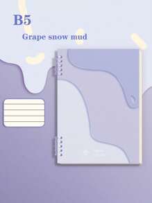 1 件极简主义“Isn”风格 B5 活页笔记本，复古便笺本，可拆卸优质光滑线圈活页夹，大学生作业记事本，办公用品，需要自组装环 60 张/本 - 彩色 - 查看 9