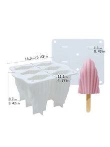 1 pieza, Nuevo molde de silicona para helado casero, molde para helado paleta
