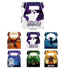 Halloween Themed Three-Dimensional Portable Paper Box, Party Snack Packaging Box Supplies - Multicolor - View 6