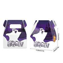 Halloween Themed Three-Dimensional Portable Paper Box, Party Snack Packaging Box Supplies - Multicolor - View 7