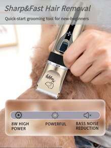 1pc Low Noise Rechargeable Dog Shaver Grooming Kit, Multi-Function Pet Clipper Set, Suitable For Pet Shaving And Haircut