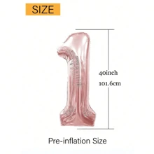 1 quả bóng bay lá vàng hồng 40 inch dùng cho tiệc sinh nhật, trang trí sự kiện kỷ niệm và trang trí tốt nghiệp, Giáng sinh - Hoa hồng vàng - Xem 3