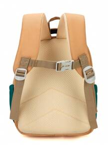 Cartoon Cute Little Tiger Lightweight Colorful Backpack With Coin Purse And Anti-Slip Shoulder Buckle For 3-6 Years Old Kids Kindergarten