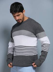 Men Sweaters - Dark Grey - View 2