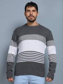 Men Sweaters - Dark Grey - View 4