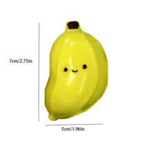 Cute Squishy Banana Squeeze Toy - Slime Sensory Fidget,High-Quality Japanese Design, Washable, Slow Rebound Stress Relief Squeeze Toy - Multicolor - View 7