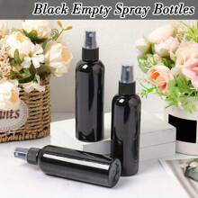 20PCS Spray Bottle Bulk 100ml Plastic Mist Spray Bottles For Essential Oils Fine Mist Sprayer Reusable Refillable Portable Travel Containers For Perfume Cleaning Samples(Black) - Black - View 2
