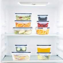 3 pezzi/10 pezzi/12 pezzi Contenitori per alimenti sigillati (possono essere acquistati separatamente), Contenitori per il pranzo quadrati e rotondi per la conservazione in frigorifero, in plastica