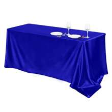Elegant White Satin Tablecloth: Perfect For Wedding Receptions, Parties And Home Decoration - Rectangular, Woven, Soft And Shiny - Multicolor - View 34