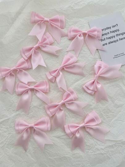 A Lovely Mini Bow DIY Material Accessory, High-Quality Ribbon Decoration Gift Jewelry Component,Christmas