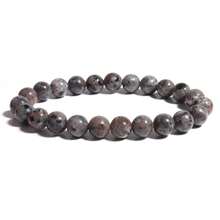 1pc Men's Beaded Bracelet 8mm Rhodonite Agate Healing Crystal Gem Bracelet Mala Yoga Meditation Jewelry Gifts For Women Men-Calm,Confidence,Protection,Success