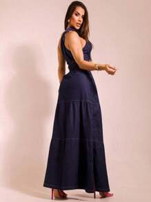 GO Jeans Dress Real Photo Stylish Ref 499 Special - Màu xanh lam - Xem 3