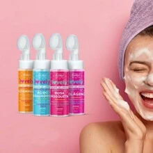 Facial Cleansing Mousse Soap Lovely Facial Foam Face Beautiful - HÔNG HỒNG - Xem 1