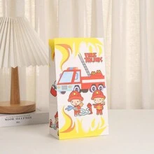 24 件消防员主题礼品袋和贴纸，12 个纸袋和 12 张贴纸，用于糖果、玩具和其他礼物，消防员派对装饰 - 消防禮品袋 - 查看 4