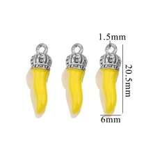 4pcs 304 Stainless Steel Enamel Oil Dripping Chili Pepper Pendant Charms Daily Wear Women's Gift Bracelet Earrings DIY Jewelry Accessories Necklace Pendant Bracelet Earrings - Pendants - View 15