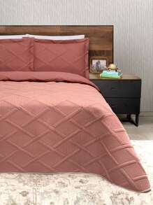 Home Elephant Edredón Ligero con Funda Capitonada Matrimonial Dos Vistas Suave - Naranja - Ver 5