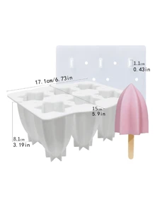 1 pieza, Nuevo molde de silicona para helado casero, molde para helado paleta