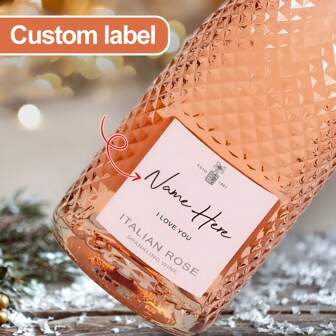 Personaliza tu brindis, pegatina de etiqueta personalizada para botella de vino espumoso Prosecco - Crea un regalo único y divertido, ideal para cumpleaños o aniversarios