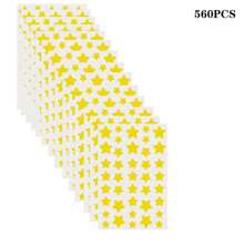Multi-Piece Golden Star Shaped Stickers, Suitable For Party, Gathering And Other Activities (For Decoration Only, Not Cosmetic)