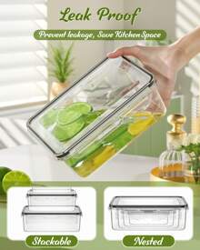 40 Piece Food Storage Containers With Lids(20 Containers & 20 Lids), Plastic Food Containers With Lids For Kitchen Storage And Organization, BPAs-Free & Leak Proof, Includes Labels & Pen