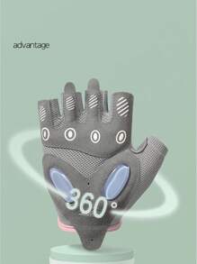 男女一双运动手套防滑气垫减震半指手套练瑜伽冰丝透气耐磨健身