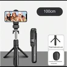 XT-02 Bluetooth Retractable Selfie Stick With Tripod Stand - 黑色 - 查看 2