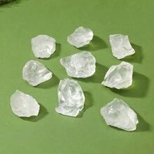 1袋天然透明水晶原石，粗製橙色石英石未經拋光家居花園裝飾飾品 - 白水晶原石 - 查看 6