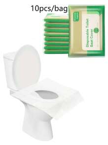 100pcs Toilet Seat Cover Disposable Flushable Paper Travel Toilet Seat Cover Portable For Adult And Kids' Potty Training Travel Essential Accessories For Airplane Road Trips Camping Hotel Back To School Travel Essentials Travel Accessories Travel Must Haves Beach Vacation Summer Holiday School Accessories Supplies Stuff Back To School Supplies