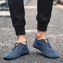Spring & Summer Casual Slip-On Outdoor Walking Shoes - Navy Blue - View 2