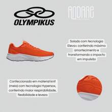 Olympikus Challenger 5 Men's Eleva+ Knit Original Tennis Shoes - 黑色 - 查看 6