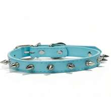 1pc Pet Spike Collar, Dog Anti-Bite Collar,  PU Material Collar, High-End Pet Collar, Cat & Dog Collar - Multicolor - View 10