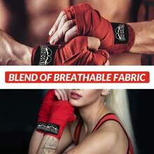 1 对专业成人男女通用拳击手套，适用于武术、跆拳道、MMA 训练 - 保护手、手指和手腕，支撑拳击、跆拳道、泰拳、沙袋、格斗运动和 MMA 健身房配件绷带运动胶带的关节、骨骼、肌肉和肌腱