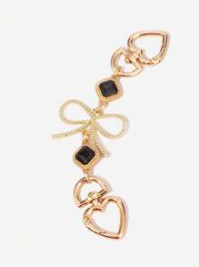 1pc Black Bag Extender Chain, Purse Strap Extenders Purse Extender Chain Replacement Accessories For Handbag Purse Shoulder Bag Crossbody