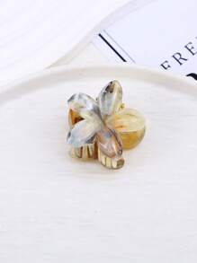 2024 Fashion, Two-Tone Marble Fresh Hair Claws, Lady Hair Grips. Piranha De Florhair Clip Hair Jaw Clip Hair Clamps
